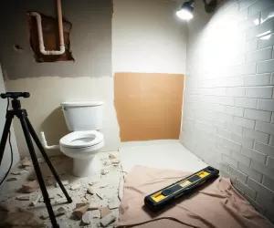 Remont łazienki w trakcie mieszkania
